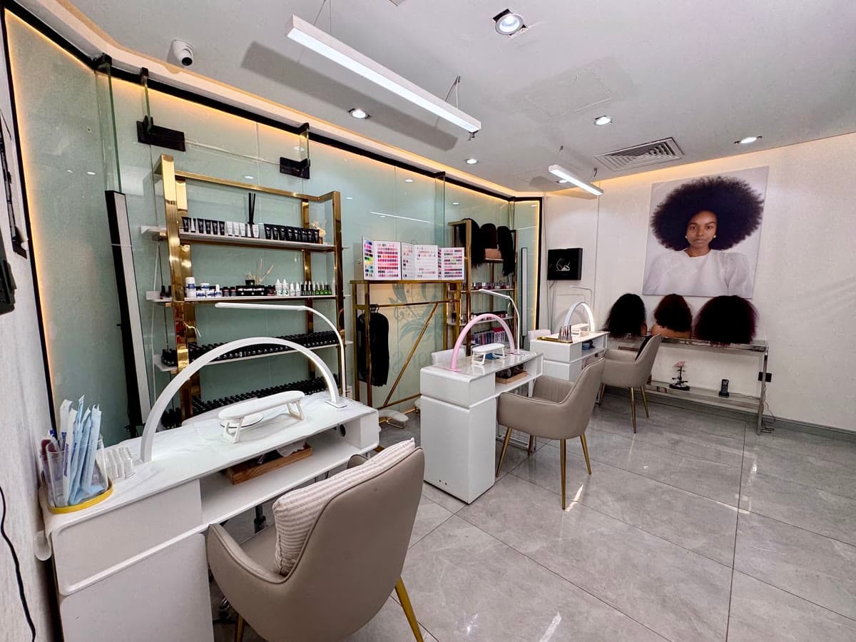 Nail Station — Inside Qasr Alshar — a premium multicultural beauty salon in Deira, Dubai, near Union Metro.