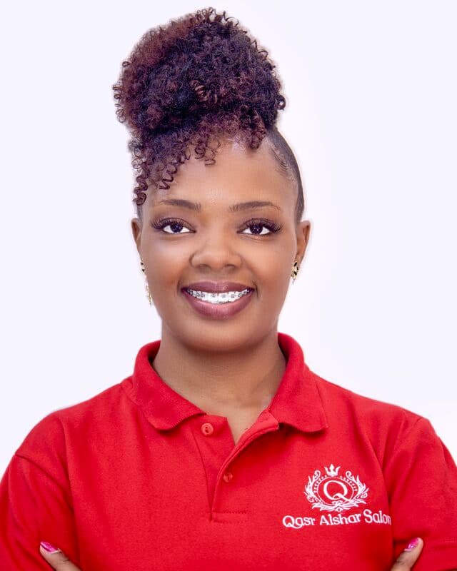 Sarah Ngigi — Crown Artist at Qasr Alshar Salon, Dubai