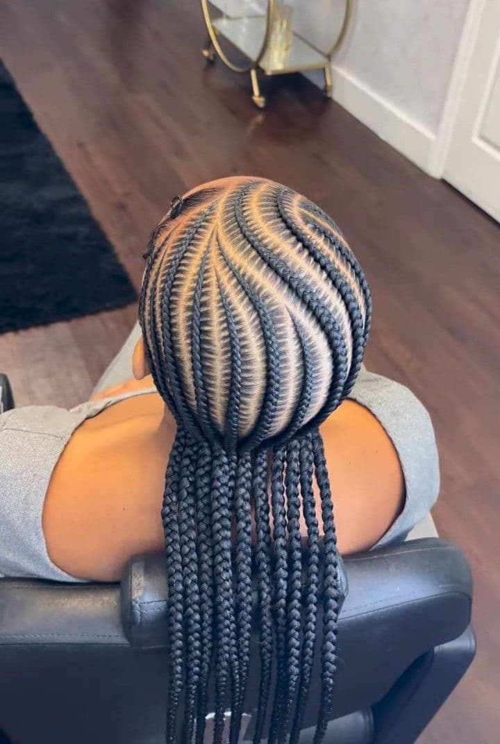 Cornrow Updo
