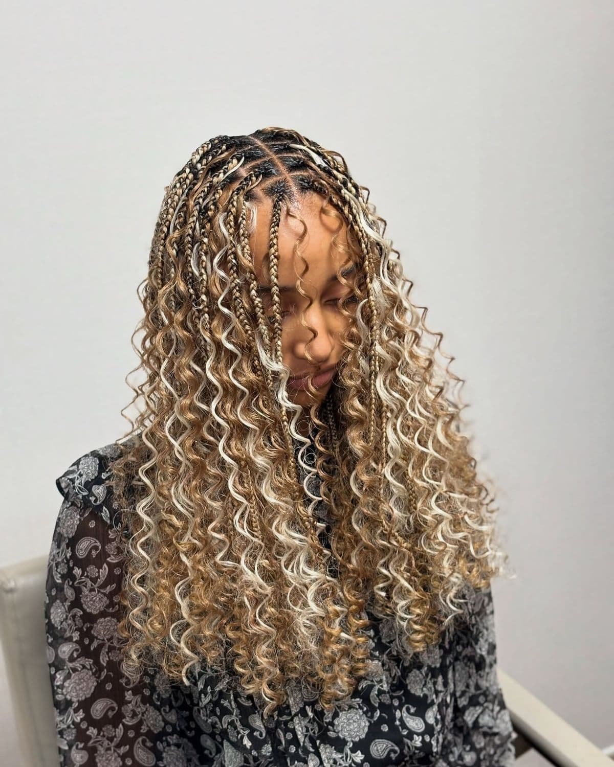 Boho Braids at Qasr Alshar Salon, Dubai