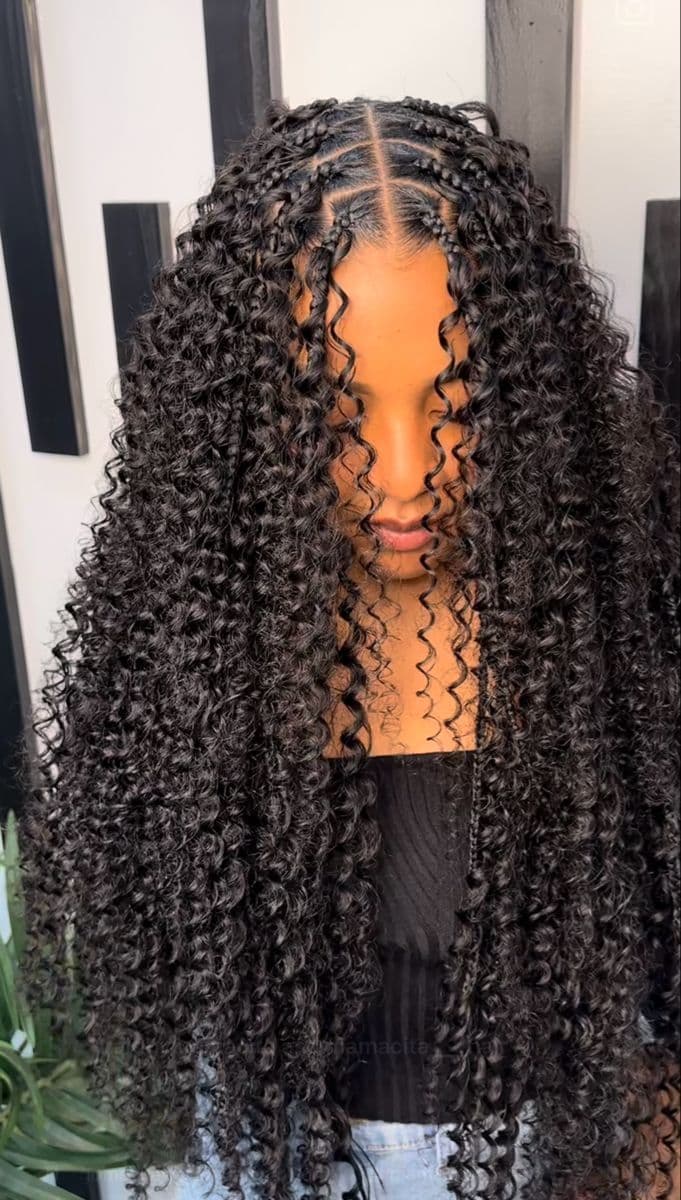 Boho Braids at Qasr Alshar Salon, Dubai