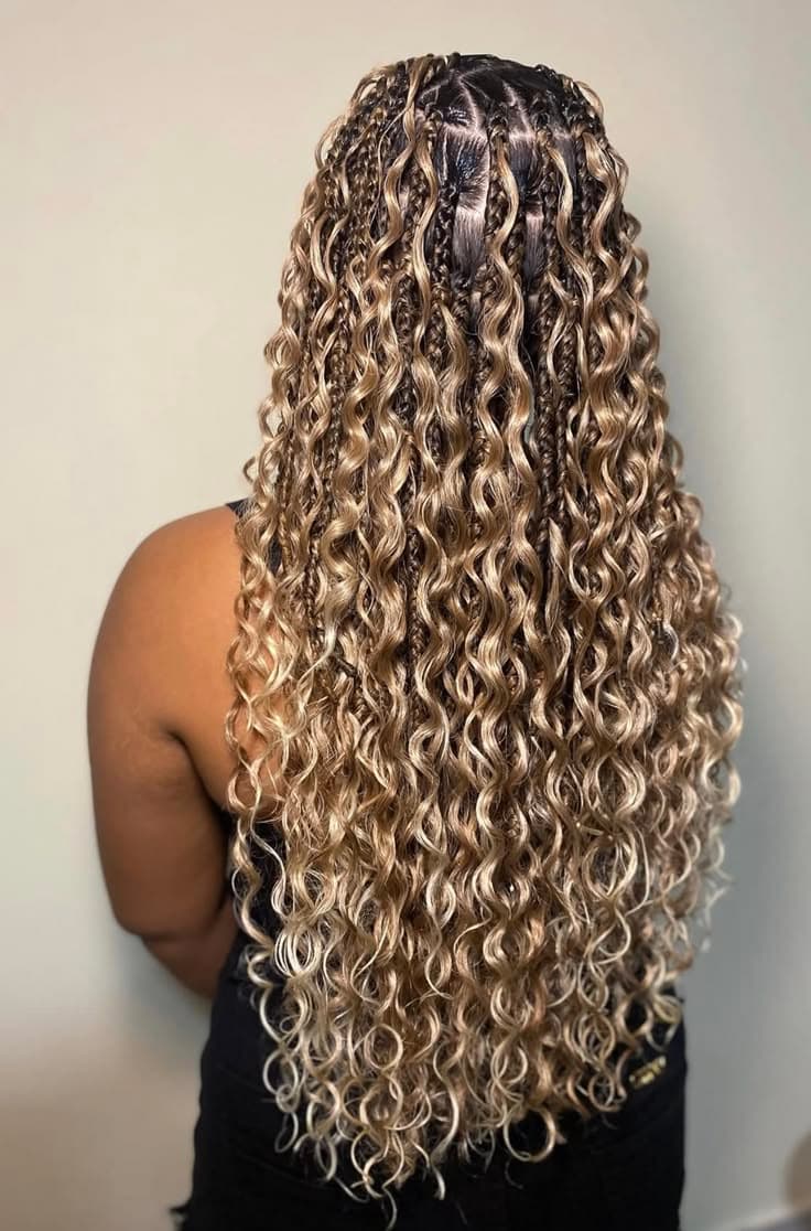 Boho Braids at Qasr Alshar Salon, Dubai