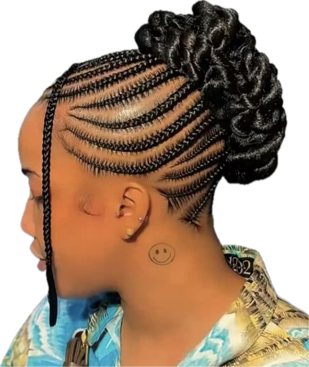 Cornrow Style at Qasr Alshar Salon, Dubai